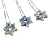Sterling with Opal Star Of David Opening Magnetic Necklace
